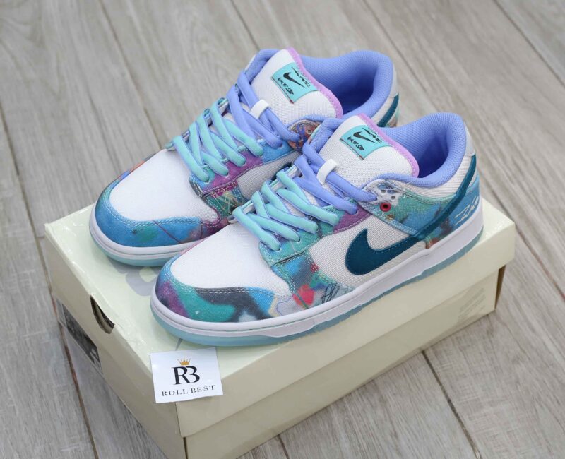 Giày Nike SB Dunk Low Futura Laboratories Bleached Aqua Best Quality