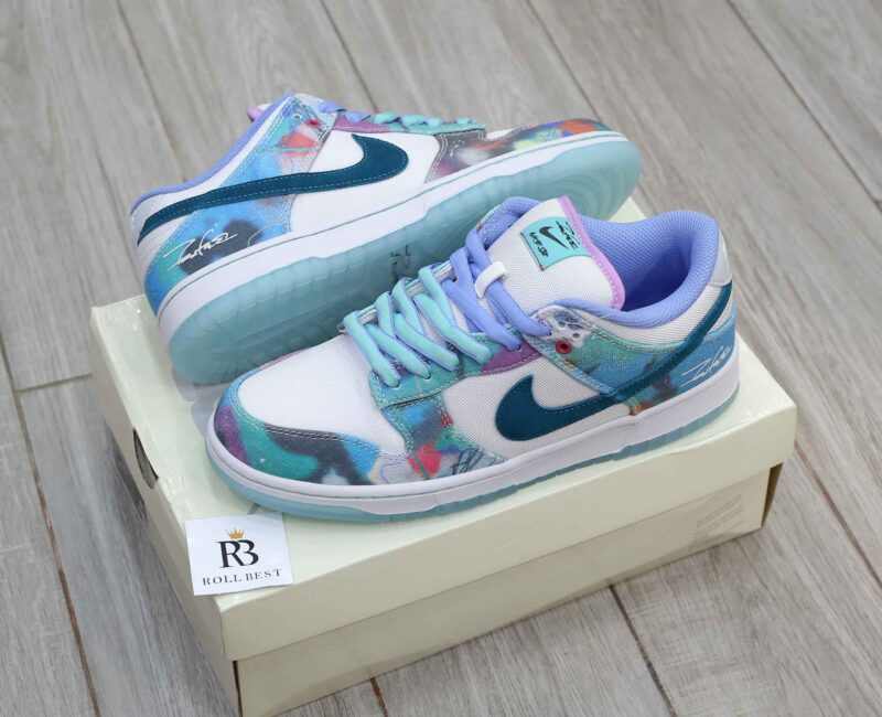 Giày Nike SB Dunk Low Futura Laboratories Bleached Aqua Best Quality