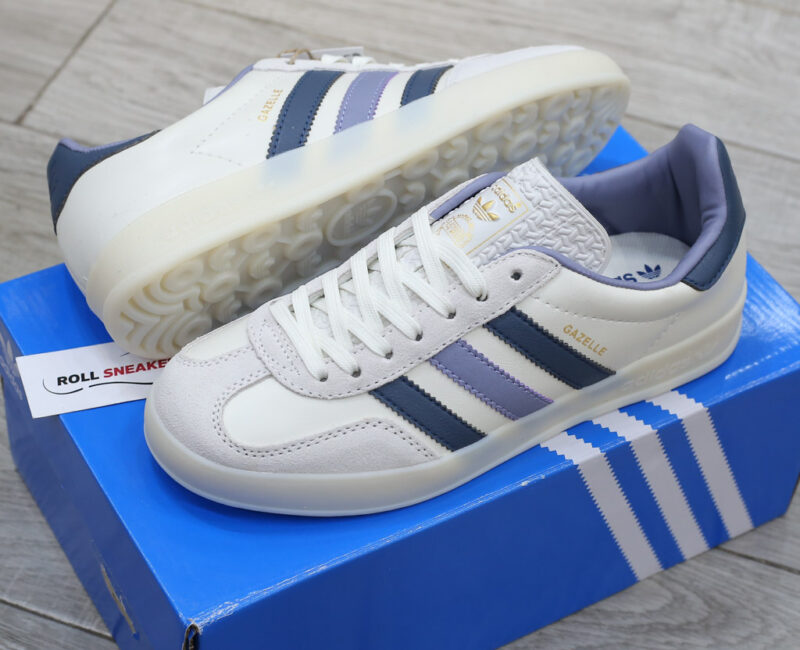 Giày Adidas Originals Gazelle Indoor White Navy Like Auth