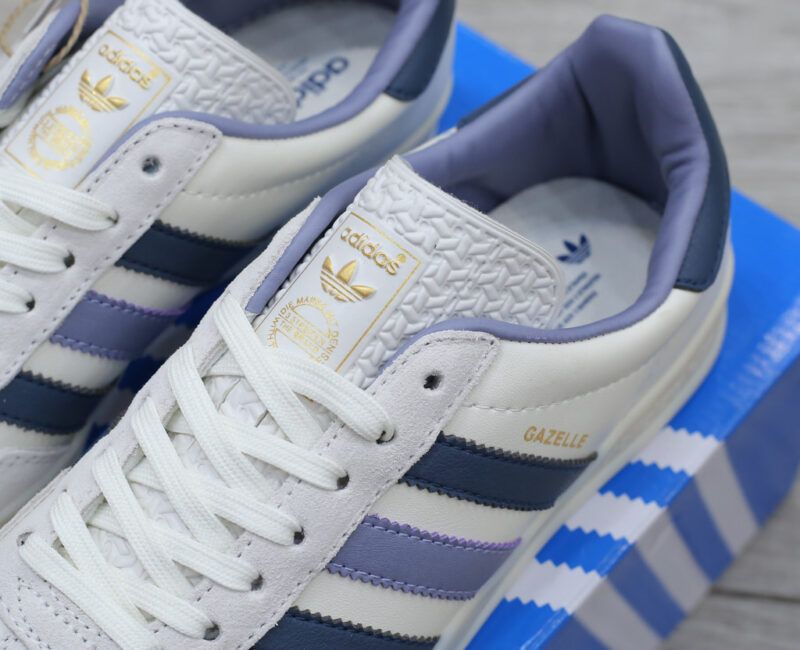 Giày Adidas Originals Gazelle Indoor White Navy Like Auth