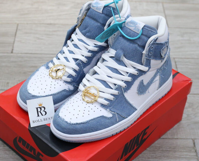 Giày Air Jordan 1 Retro High OG Denim (Women’s) Real