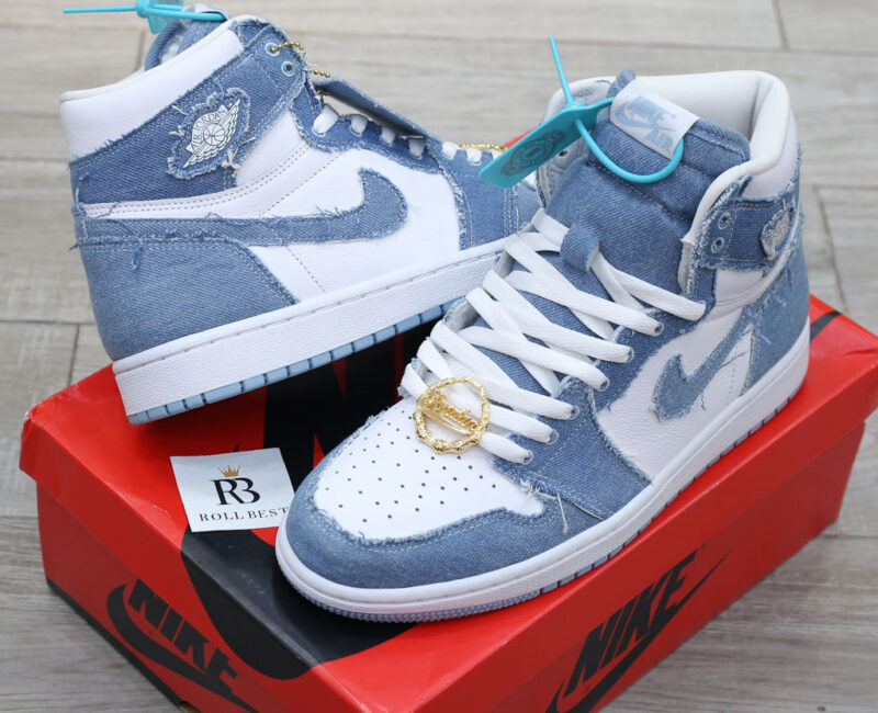 Giày Air Jordan 1 Retro High OG Denim (Women’s) Real