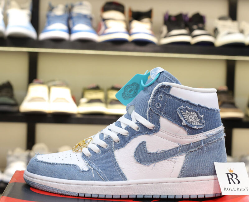 Giày Air Jordan 1 Retro High OG Denim (Women’s) Real