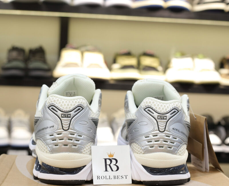 Giày Asics x Kith Gel-Kayano 14 Cream Scarab Best Quality