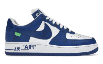 Giày Louis Vuitton Nike Air Force 1 Low By Virgil Abloh White Royal Best Quality