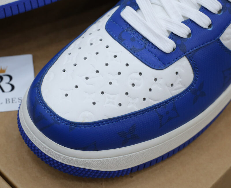 Giày Louis Vuitton Nike Air Force 1 Low By Virgil Abloh White Royal Best Quality