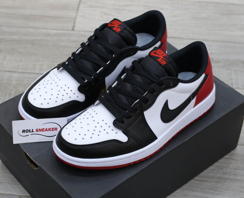 Giày Nike Air Jordan 1 Low OG ‘Black Toe’ Like Auth