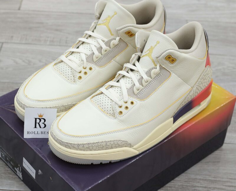 Giày Nike Air Jordan 3 x J Balvin ‘Medellín Sunset’ Best Quality