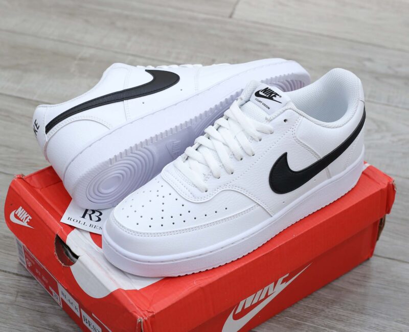 Giày Nike Court Vision Low Next Nature ‘White Black’ Best Quality