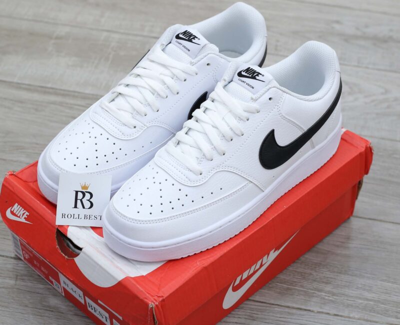 Giày Nike Court Vision Low Next Nature ‘White Black’ Best Quality