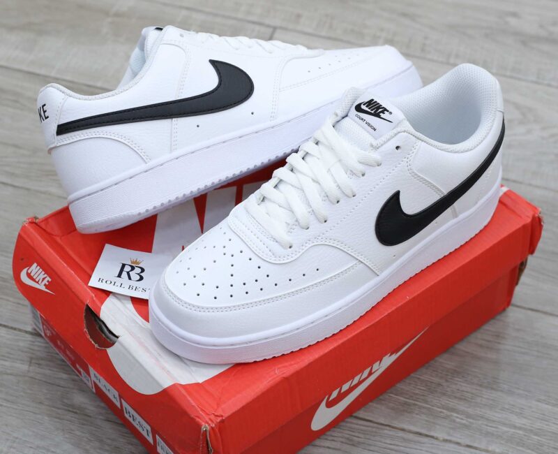 Giày Nike Court Vision Low Next Nature ‘White Black’ Best Quality