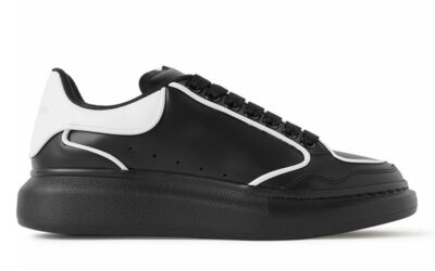 Giày Alexander McQueen Oversized 'Black White' Piping