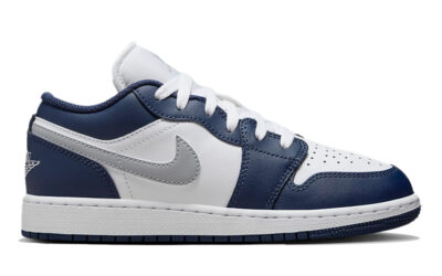 Giày Nike Air Jordan 1 Low ‘Midnight Navy Wolf Grey’ Like Auth