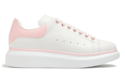 Giày Alexander McQueen Oversized White Ice Pink Like Auth