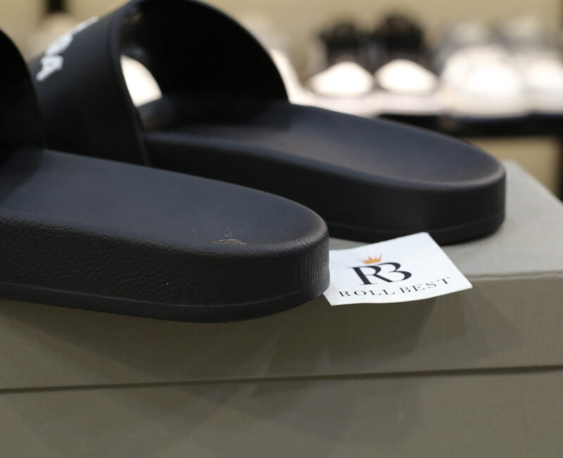 Dép Balenciaga Pool Slide Black White (Đen) Best Quality