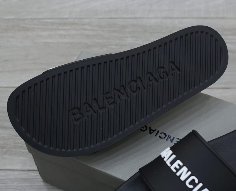 Dép Balenciaga Pool Slide Black White (Đen) Best Quality