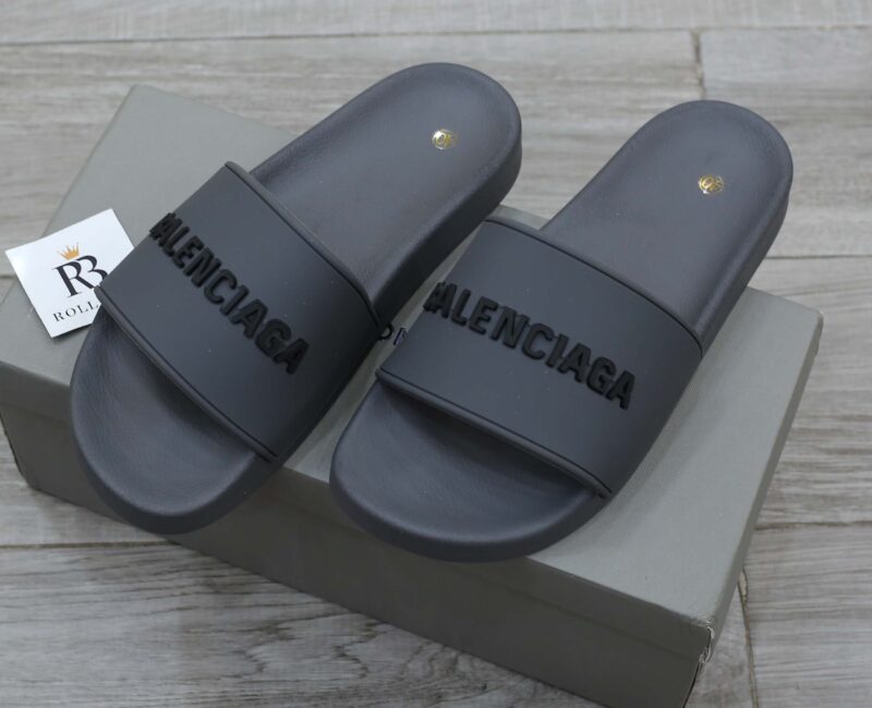 Dép Balenciaga Pool Slide Grey Xám Best Quality