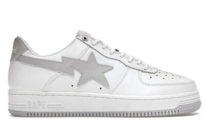 Giày A Bathing Ape Bape Sta X Jjjjound White Grey Best Quality