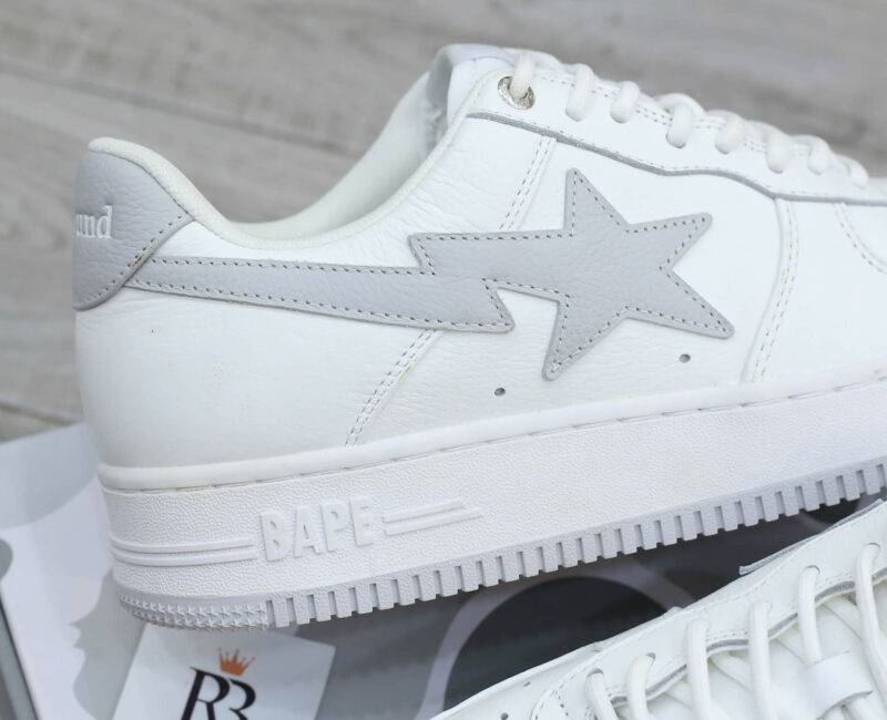 Giày A Bathing Ape Bape Sta X Jjjjound White Grey Best Quality