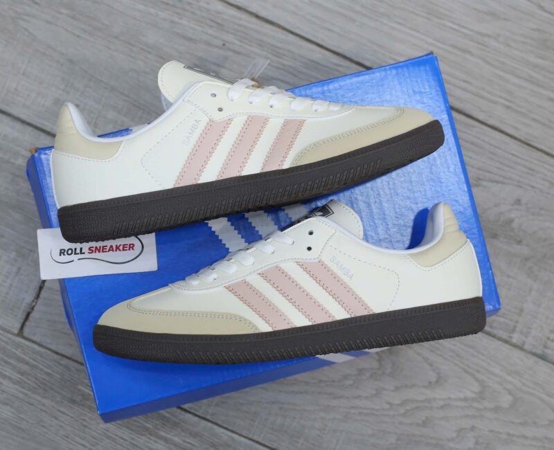 Giày Adidas Samba OG ‘Cloud White Wonder Quartz’ Like Auth