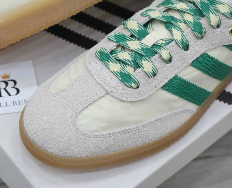 Giày Adidas Wales Bonner x Samba Cream White Bold Green Best Quality