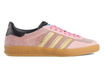 Giày Adidas x Gucci Gazelle Pink Velvet