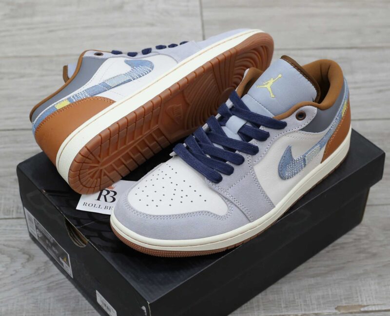 Giày Air Jordan 1 Low Se Repaired Denim Swoosh Best Quality