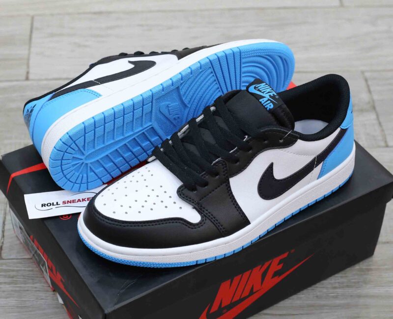 Giày Air Jordan 1 Retro Low OG – Black Dark Powder Blue Like Auth