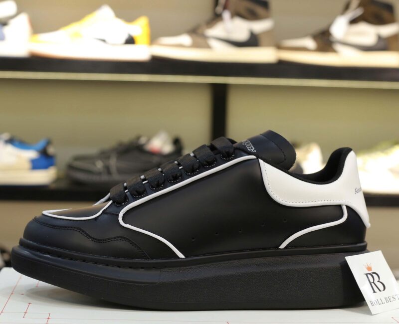 Giày Alexander McQueen Oversized ‘Black White’ Piping Best Quality