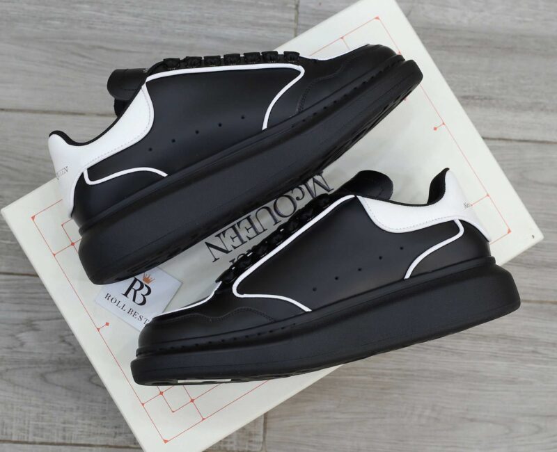 Giày Alexander McQueen Oversized ‘Black White’ Piping Best Quality