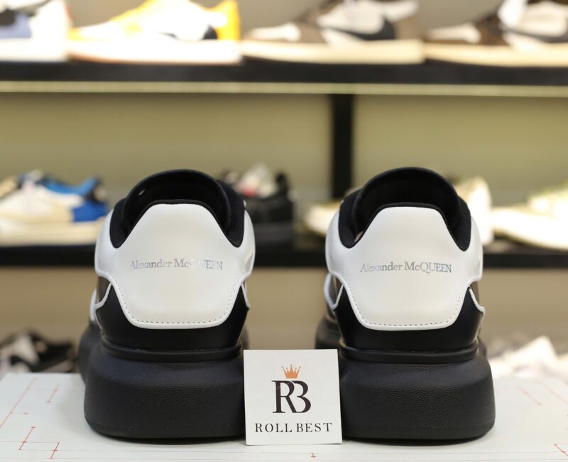 Giày Alexander McQueen Oversized ‘Black White’ Piping Best Quality