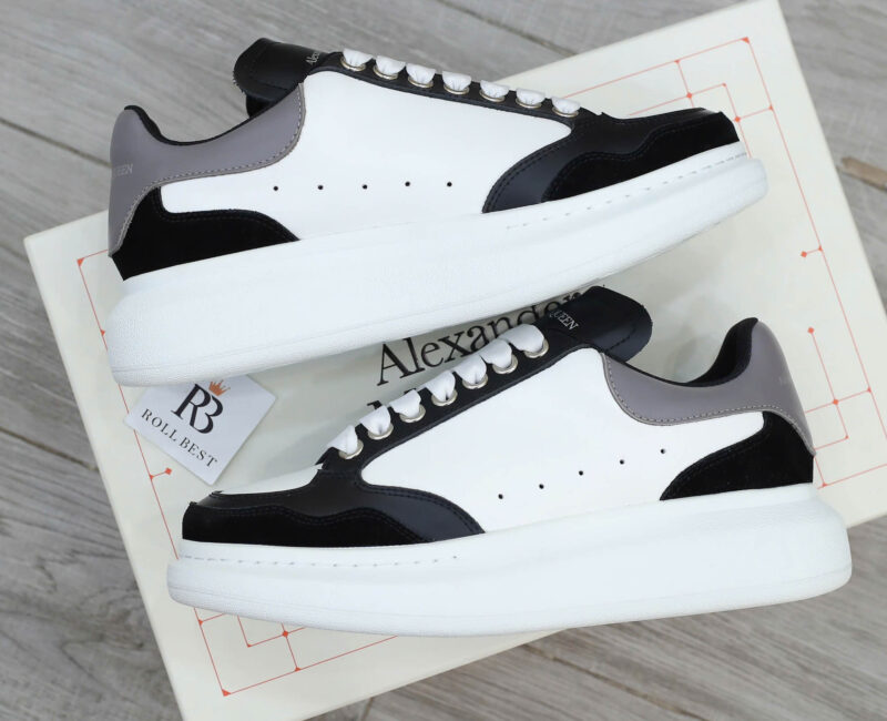 Giày Alexander McQueen Oversized Grey White Black Suede Best Quality