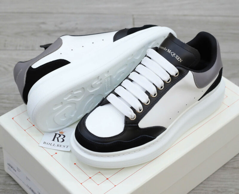 Giày Alexander McQueen Oversized Grey White Black Suede Best Quality