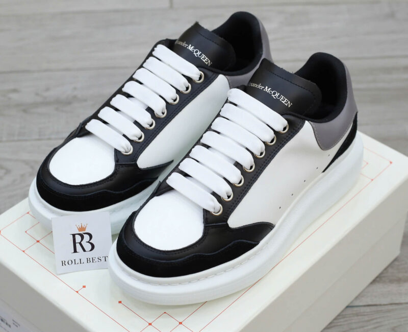 Giày Alexander McQueen Oversized Grey White Black Suede Best Quality