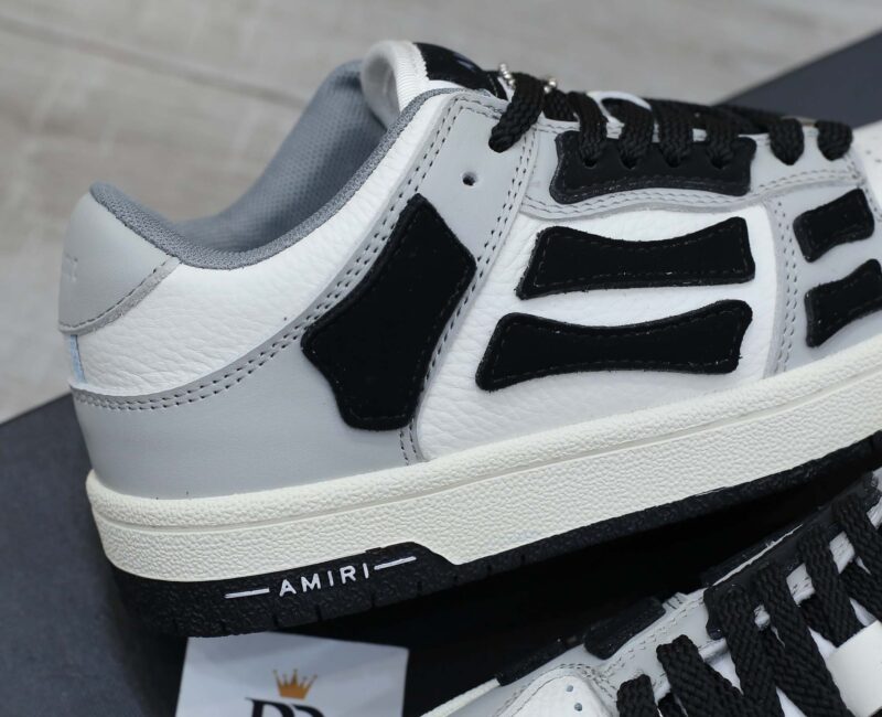 Giày Amiri Skel Low Top White Light Grey Black Best Quality