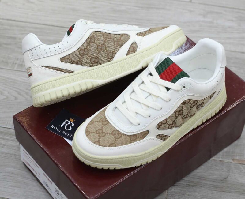 Giày Gucci Re-web Trainer 'White' Sneaker