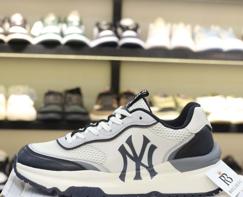 Giày MLB Chunky Runner NY ‘Black White’ Beat Quality