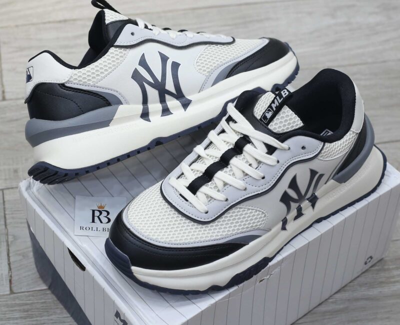 Giày MLB Chunky Runner NY ‘Black White’ Beat Quality