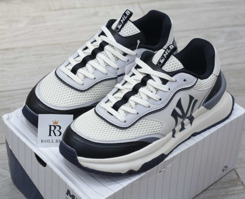 Giày MLB Chunky Runner NY ‘Black White’ Beat Quality