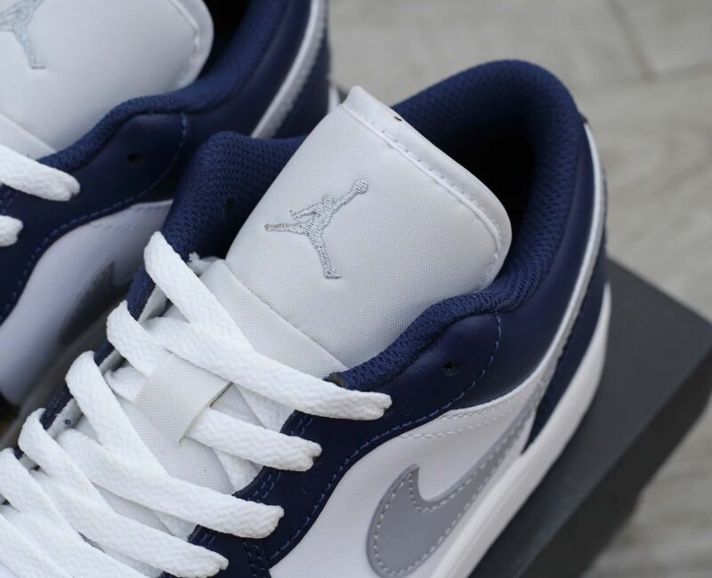 Giày Nike Air Jordan 1 Low ‘Midnight Navy Wolf Grey’ Best Quality