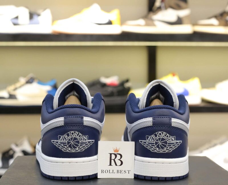 Giày Nike Air Jordan 1 Low ‘Midnight Navy Wolf Grey’ Best Quality