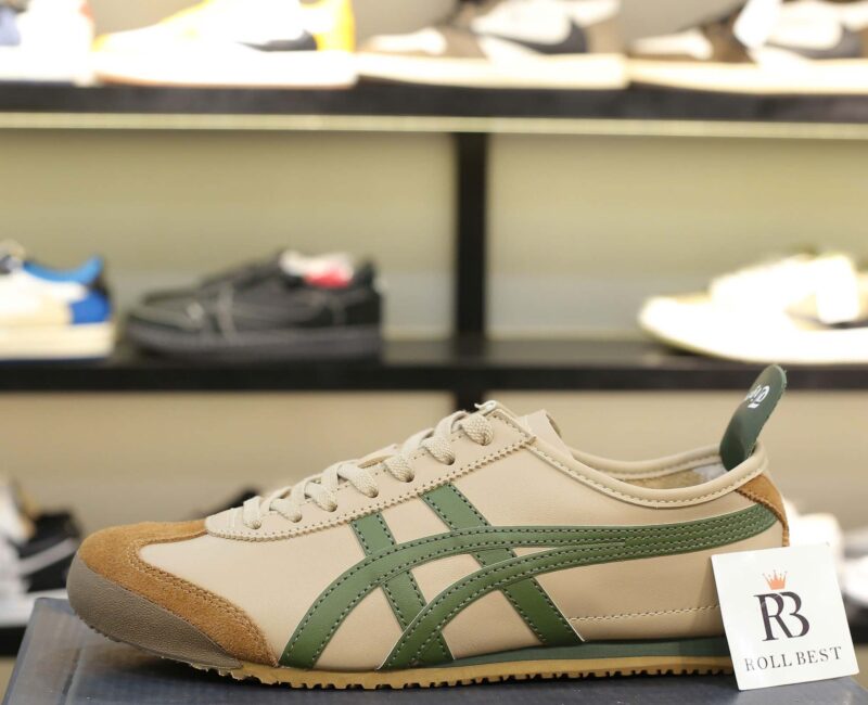Giày Onitsuka Tiger Mexico 66 Beige Green Best Quality