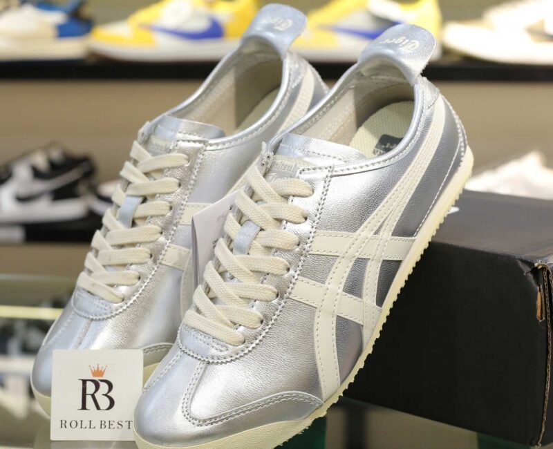 Giày Onitsuka Tiger Mexico 66 Silver Off White Best Quality
