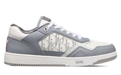 Giày Dior B27 Low Gray Smooth Da Bê White Dior Oblique Galaxy