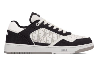 Giày Dior B27 Low White Smooth Calfskin Black Denim White Dior Oblique Galaxy