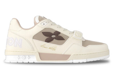 Giày Louis Vuitton LV Trainer Beige Hoa Monogram Best Quality