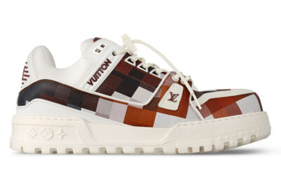 Giày Louis Vuitton LV Trainer Maxi Brown Damoflage Damier