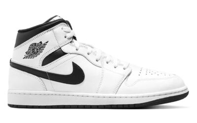 Giày Nike Air Jordan 1 Mid WhiteBlack Best Quality