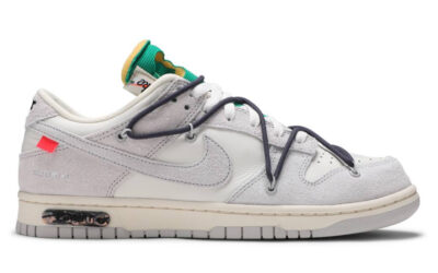 Giày Off-White × Nike Dunk Low " Sail/Neutral Grey/Gridiron Best Quality