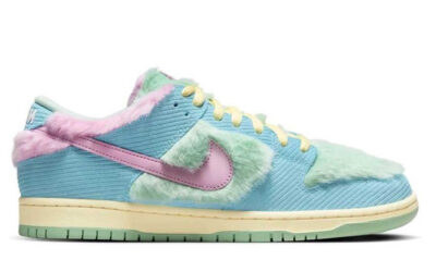 Giày VERDY × Nike SB Dunk Low Pro QS Visty/Blue Gaze and Enamel Green Best Quality